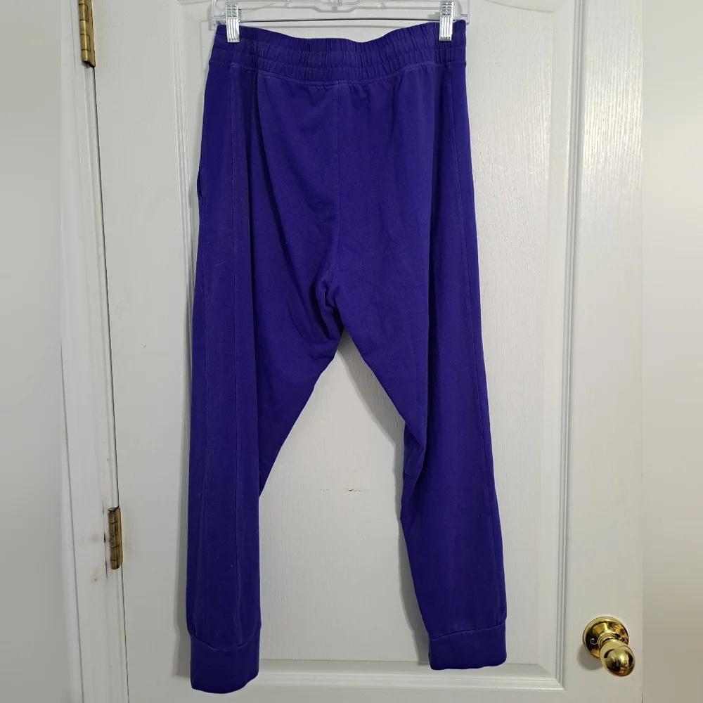 Victoria's Secret PINK Women's Jogger Pants Blue XL High Waist Full Length - Picture 3 of 5